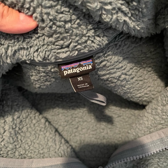 Patagonia Turquoise High Pile/Teddy Bear Fleece Jacket XS - Picture 5 of 5